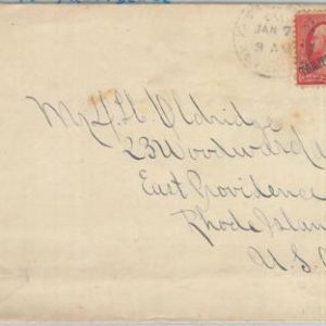 77656 - USA: Philippines  - POSTAL HISTORY - COVER to PROVIDENCE, USA 1901