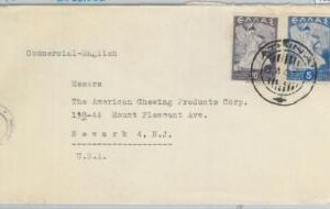 79289 - GREECE  - Postal History -  CENSORED COVER  to  USA 1945