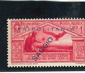 TRIPOLITANIA  -  nice stamp overprinted SAGGIO: SPECIMEN! - BIRDS eagles
