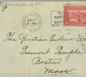 91379 - USA - POSTAL HISTORY - ADVERTISING POSTMARK on Cover PANAMA EXPO 1915