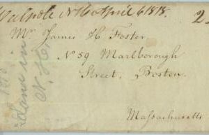 91300 - UNITED STATES USA - Postal History - PREPHILATELIC Cover WALPOLE, NH