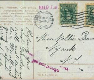91333 - UNITED STATES USA - POSTAL HISTORY -  POSTCARD Franked  TWICE! 1907