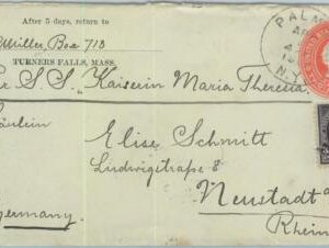 91405 - USA - POSTAL HISTORY -  STATIONERY COVER  to  GERMANY  1900's