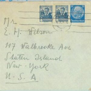 89292 - Germany AUSTRIA - POSTAL HISTORY - Mixed FRANKING on COVER to USA 1938