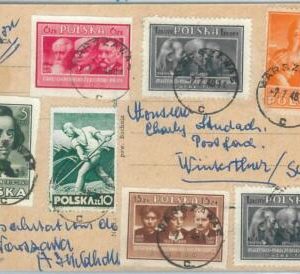 70035 - POLAND - POSTAL HISTORY -  CARD to SWITZERLAND 1948 - MUSIC Chopin