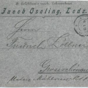70031 - USSR Poland - POSTAL HISTORY - COVER  from LODZ 1917