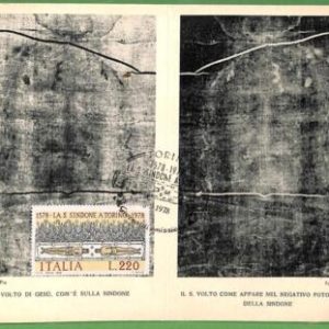 ZA1385 - ITALY - Postal History - MAXIMUM CARD Sacra Sindone RELIGION 1978