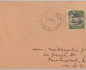 51800 - Cook Islands -  POSTAL HISTORY - COVER from MANGAIA 1939