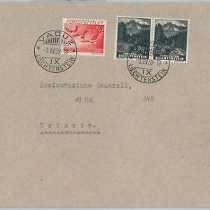 57245 - Liechtenstein - POSTAL HISTORY: Michel 175 on FDC Cover 1939 - RARE!
