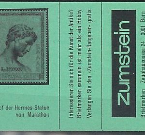 60898 - SWITZERLAND - STAMPS: Booklet with Greek stamp - OLYMPICS