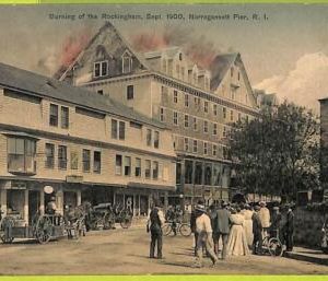 11130 - USA Rhode Island - VINTAGE   POSTCARD -  Burning of the Rockingham -1900
