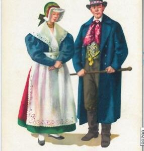 66255 - POLAND  - VINTAGE collectable POSTCARD: ethnic COSTUMES
