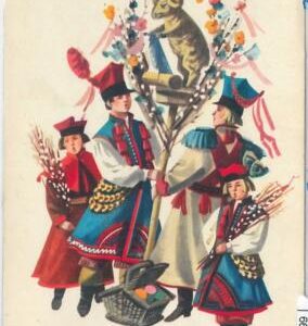 66256 - POLAND  - VINTAGE collectable POSTCARD: ethnic COSTUMES