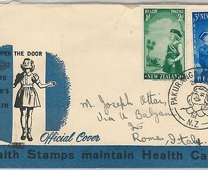 56318  -  NEW ZELAND -  POSTAL HISTORY:  FDC COVER 1958 - HEALTH STAMPS
