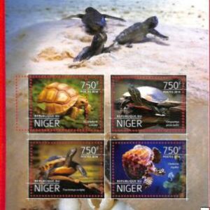 A1379 - Niger - ERROR МISSPERF 2014 Черепахи TURTLES Животные Animals