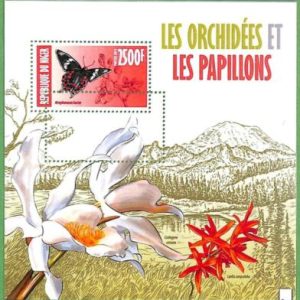 A2313 - NIGER - ERROR - MISPERF stamp sheet 2013 Orchids
