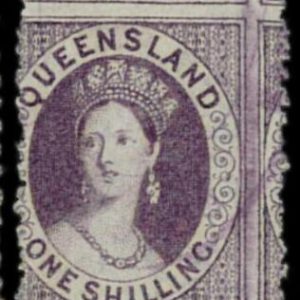aa5627h2  - Australia QUEENSLAND - STAMP - SG # 108 or 109 - ERROR -  USED