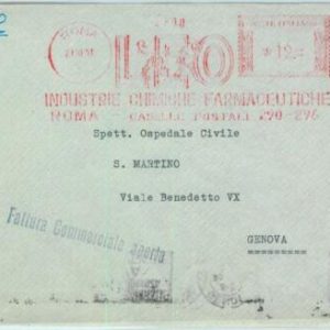 90440 - ITALY - POSTAL HISTORY - RED Mechanical Postmak: lions CHEMISTRY 1951