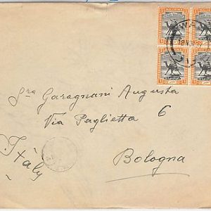40066-  SDAN KHARTOUM   -  POSTAL HISTORY - COVER from WAU to ITALY 1937