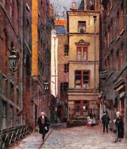ac5323- GB  -  VINTAGE POSTCARD: MITRE COURT - 1922