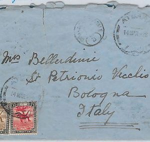 40075  SDAN KHARTOUM  - POSTAL HISTORY - COVER from ATBARA to ITALY 1926: CAMEL