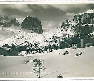 34530   CARTOLINA d'Epoca BELLUNO provincia -  HOTEL PORDOI - SASSOLUNGO