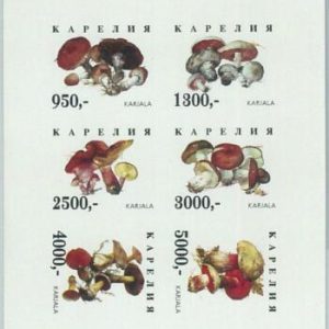 M2204- RUSSIAN STATE, MINIATURE SHEET: Mushrooms