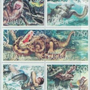 M2129 - RUSSIAN STATE, STAMP SET: Snakes, Alligators, Reptiles, Monkeys