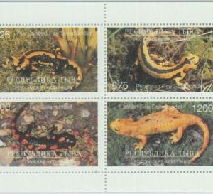 M2128 - RUSSIAN STATE, MINIATURE SHEET: Reptiles, Salamanders, Lizards