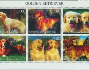 M2161 - RUSSIAN STATE, MINIATURE SHEET: Dogs, Golden Retrievers