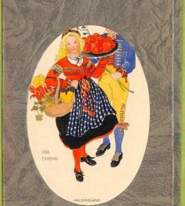 ad2750 - SWEDEN - VINTAGE POSTCARD -  12 tipical dresses