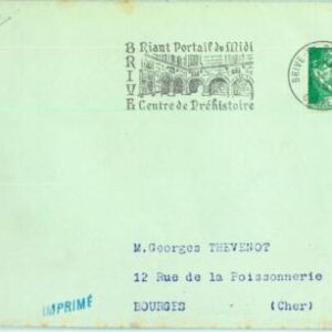 98416 - FRANCE - Postal History - POSTMARK on COVER Prehistory ARCHITECTURE 1960