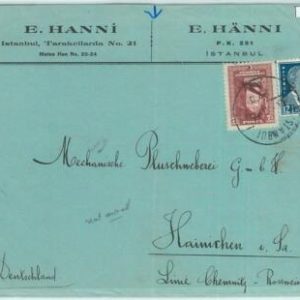 66948 - TURKEY - Postal History -   COVER to GERMANY