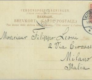 85088 - DENMARK - Postal History -  POSTCARD to ITALY 1903