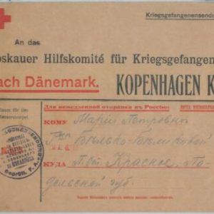 81899 - DENMARK  - Postal History -  Russian POW in Osnabrück - RED CROSS