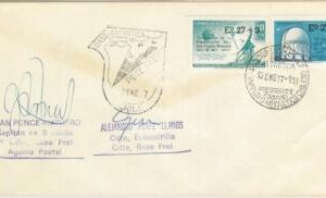 78987b - CHILE - Postal History - COVER from ANTARCTIC BASE: Copernicus 1977
