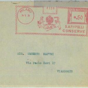 90482 - ITALY - POSTAL HISTORY - RED Mechanical Postmak: CHICKEN Gastronomy 1934