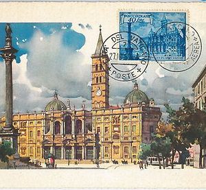 57335  - VATICANO Vatican - POSTAL HISTORY: MAXIMUM CARD 1959 - ARCHITECTURE