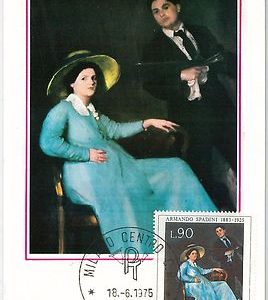 57344 -  ITALY - POSTAL HISTORY: MAXIMUM CARD 1975 - ART Painting SPADINI