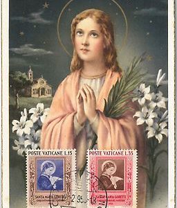 57325  - VATICANO Vatican - POSTAL HISTORY: MAXIMUM CARD 1955 - ART Religion