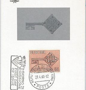 57342 - SAN MARINO - POSTAL HISTORY: MAXIMUM CARD 1968 -  EUROPA