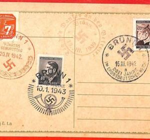 aa0603 - CZECHOSLOVAKIA Bohemia & Moravia  - POSTAL HISTORY -  Propaganda  1942