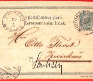 aa0602 - CZECHOSLOVAKIA Austria - POSTAL HISTORY -  Postmark BRUNN PRERAU 1900