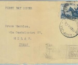 86286 - AUSTRALIA - Postal History -  FDC COVER to ITALY 1949  UPU