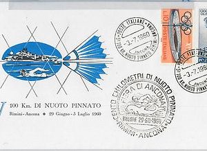 56545 -  SPORTS: SWIMMING - ITALY -  POSTAL HISTORY: SPECIAL  COVER 1960