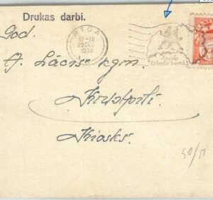 69038 - LATVIA - POSTAL HISTORY -  nice postmark on COVER 1939 - MAP