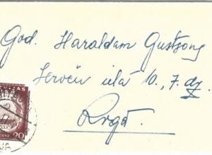 69049 - LATVIA - POSTAL HISTORY - COVER  1941
