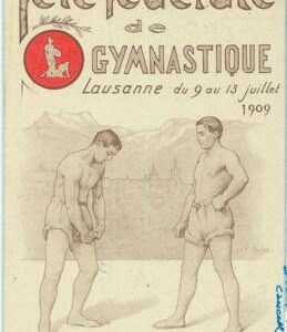 67704 - SWITZERLAND - POSTAL HISTORY - STATIONERY CARD 1909 Gymnastics LAUSANNE
