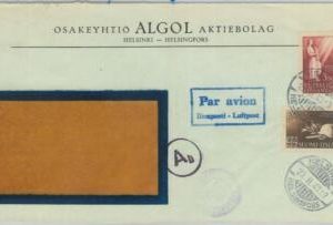 79254 - FINLAND - Postal History -  Airmail COVER:  FINISH + GERMAN censor 1943