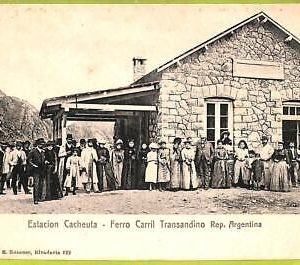 af0513 - ARGENTINA - Vintage Postcard - Estacion Cacheuta - Ed.Rosaver 343